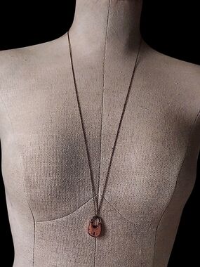 Michael Kors Padlock Pendant Long Necklace